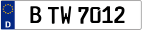 Truck License Plate
